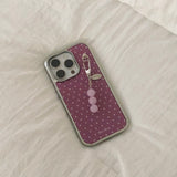 dot silver bumper case [purple]