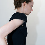 Like ribbed tee black