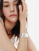 26SS★ Champagne Full Moon (W) Wide Chunky Bangle