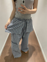 Preppy Layered Pants (2color)