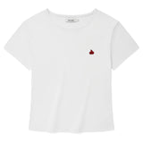 KIRSH プレーンスリムフィットTシャツ【ホワイト】