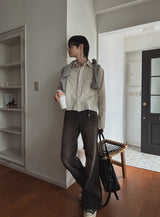 Tote Pigment St Cutting Crop Shirt