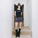 Whisper Lettering Tee (BLACK)