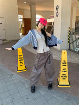 CURVED TUCK BALLOON PANTS (2C)