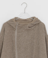 Pub Diagonal Knit Hood Zip-Up