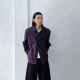 Muted Violet Shirt Jacket