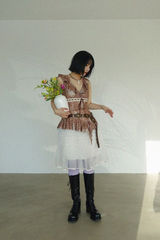 LAYERED TULLE RUFFLE MINI SKIRT (3COLORS!)