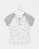 Pori star printed raglan puff short sleeve T-Shirt
