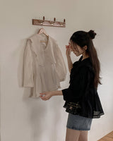 Ever Sailor Frill Blouse