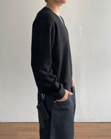 Inset Layered V-neck Knit