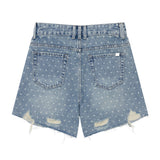 4 PART DESTROYED DOT DENIM PANTS code 21102