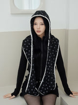 Smile quilted hat muffler