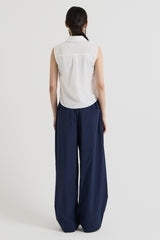 コットンノースリーブシャツ, White