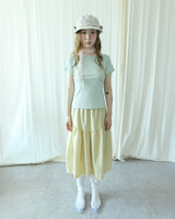MONET LACE SHIRRING SKIRT