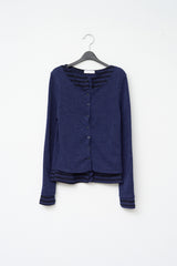 (W) Ruffled Layered Cardigan