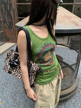 キャットウェスタンカラーロングノースリーブTシャツ