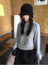グリルーズフィットVネックウールニット（8c）