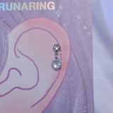 All surgical steel heart cubic piercing