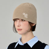 Leaf VZ Logo Waffle Beanie / Beige