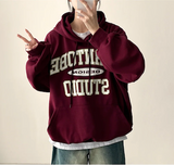 Noah Lettering Point Casual Over Hoodie