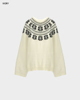 Nordic snow flake knit