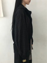 ミニザンフラワーエンボスクロップパーカー（6c）