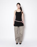 PLEATS MINI ONE-PIECE (BLACK)