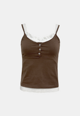 Mocha Belle Lace Top Set