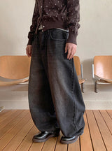 Compub Basic Lace-Up Stitch Loafers