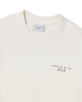 25FW BASIC LOGO NAPPING SWEATSHIRT CREAM