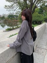 Built overfit check shirt