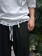 [S/S] Vacance damage v neck half knit(3color)