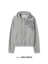 No.1404 CREW hood ZIP-UP (3color)
