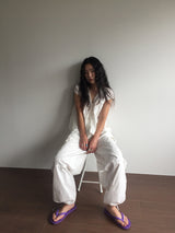 Peep Wide Cargo Pants (3color)