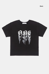 フェードシャドープリントクロップTシャツ