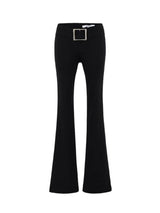 ベルトローライズセミブーツカットパンツ
