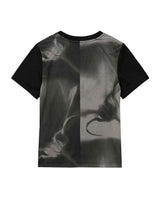 Blocked Graphic SS T-shirt _ BLACK