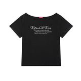 SECRET ONE-SHOULDER T-SHIRT (SSDKNK-109)