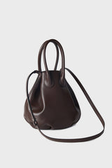 HANDLE BAG DARK BROWN