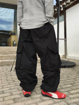 Looker Shirring Cargo Cotton Pants 3C