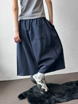Loin Contrast Keyring Side Pintuck Bermuda Shorts 4 color