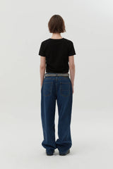 UNION JACK CROP T-SHIRT - BLACK 