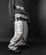 BBD Anxiety Disorder Dirty Cargo Pants (White)