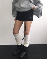 Stud folding strap shorts