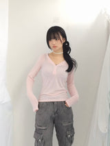 V cut light button t