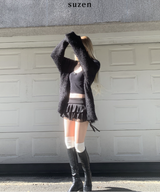 Gania Mohair Loose-Fit Cardigan
