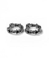 Black Star One Touch Earring Piercing 2PCS