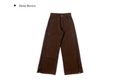 Beck Cut Line Wide Cotton Pants