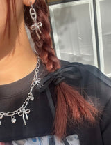 シルバーリボンピアス
