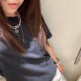 [MADE] アイボリーストーンコンパスネックレス (M)